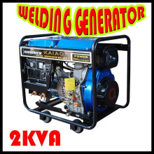 Generador de soldadura diesel de marco abierto (KDE6500EW)